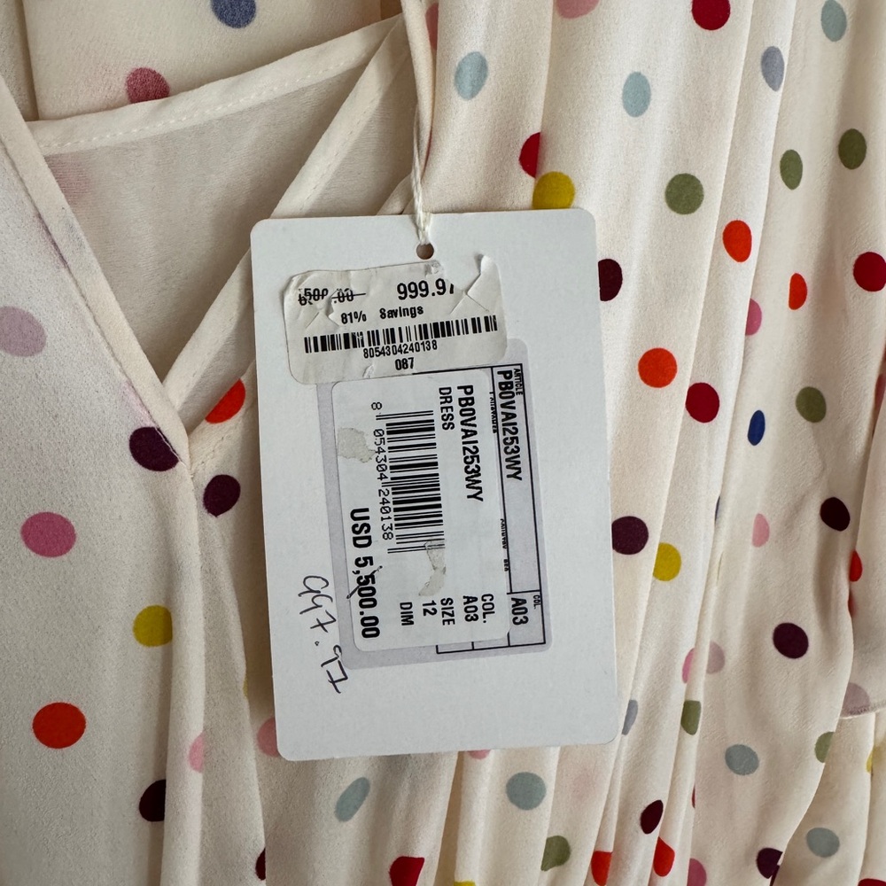 VALENTINO ruffle polka dot dress - Picture 4 of 12